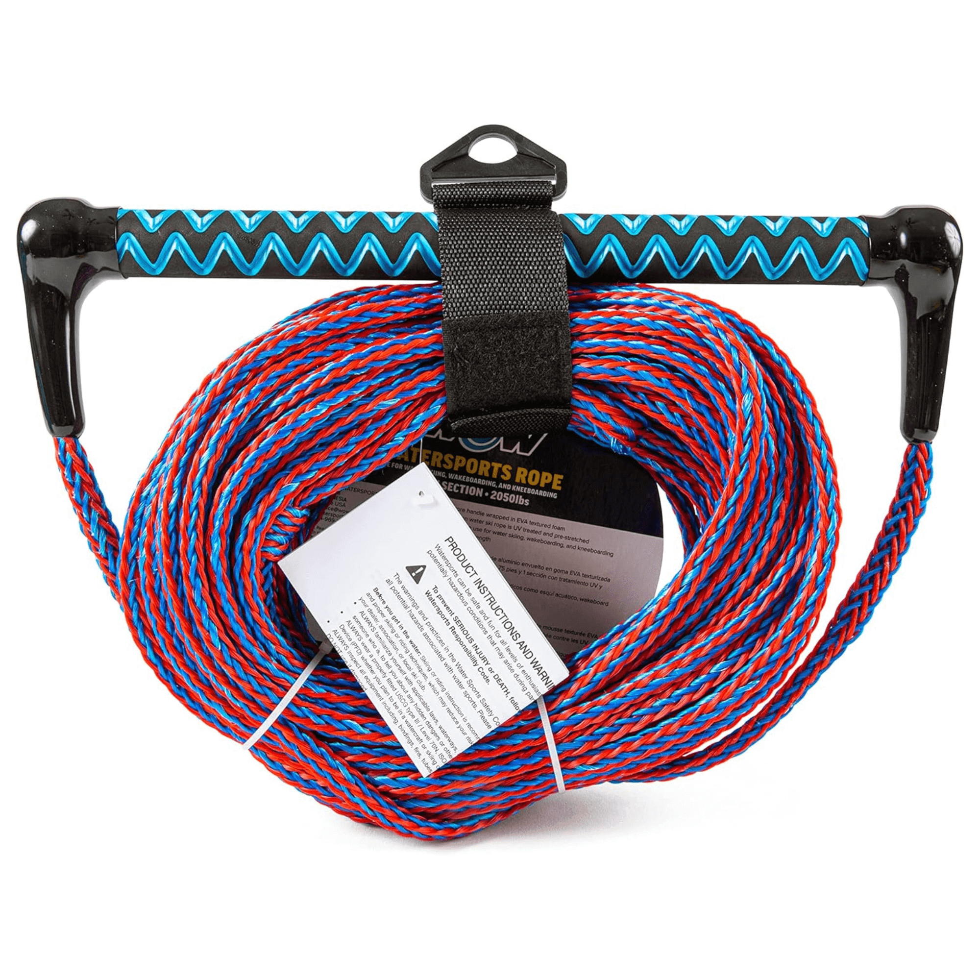 WOW Watersports 75ft Watersports Tow Rope with EVA Handle