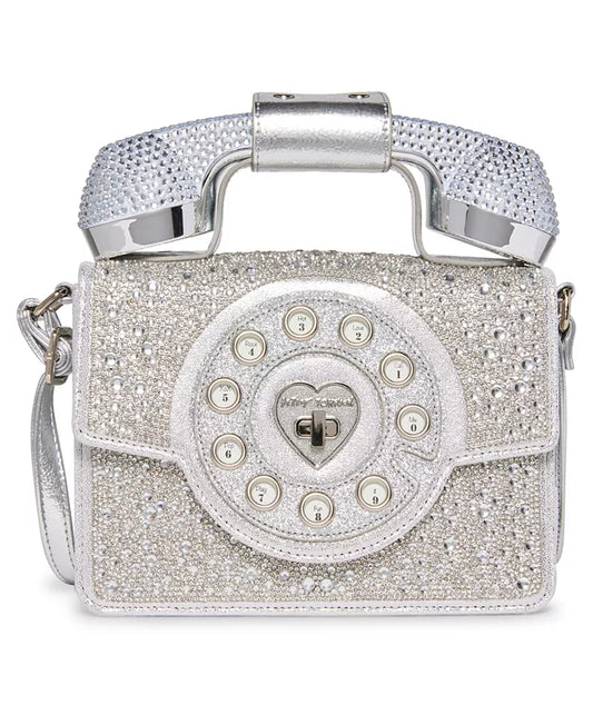 Betsey Johnson Women's Party Line Faux Rhinestone Phone Bag