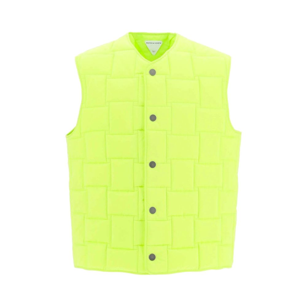 Bottega Veneta Bicolor Polyamide Sleveless Jacket