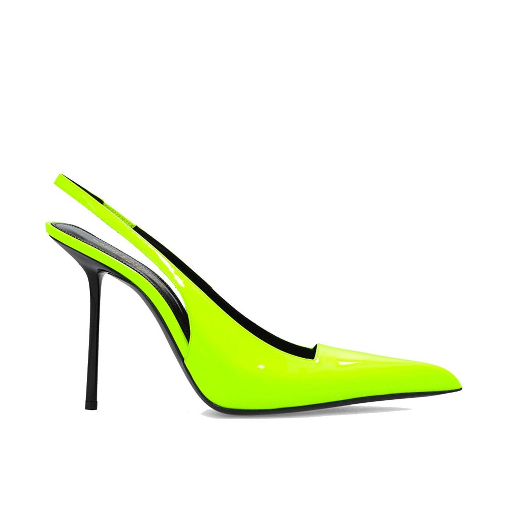Saint Laurent Bicolor Calfskin High Heel Pumps