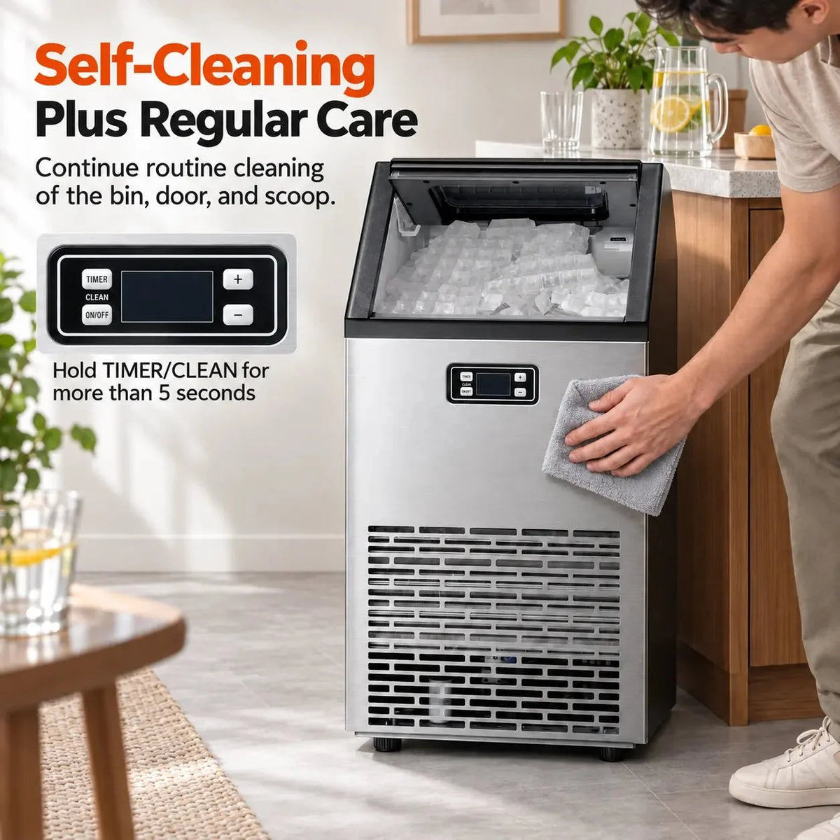 100LBS/200LBS/265LBS  Freestanding Commercial Ice Maker Z5845A