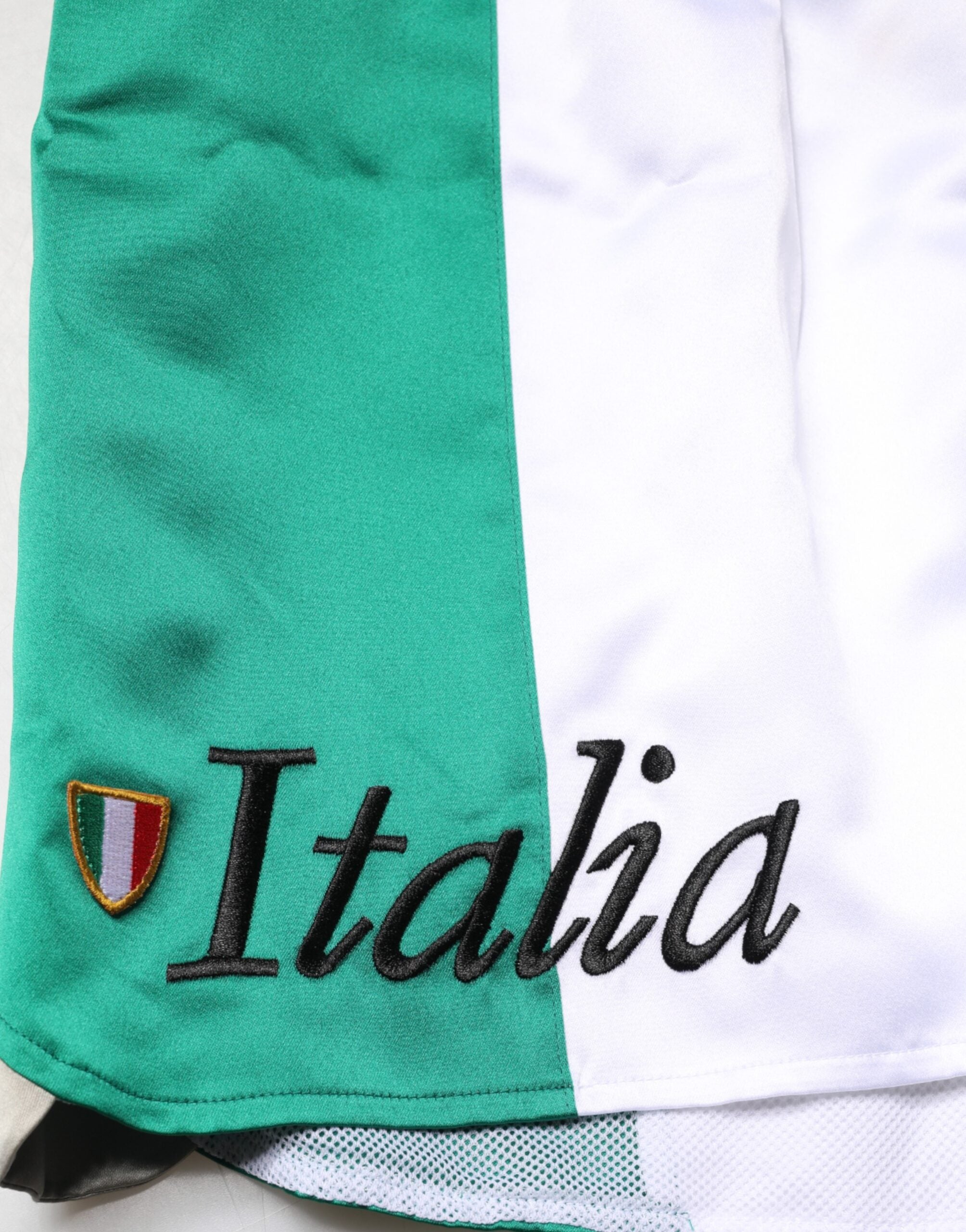 Dolce & Gabbana Multicolor Italia Polyester Bermuda Shorts