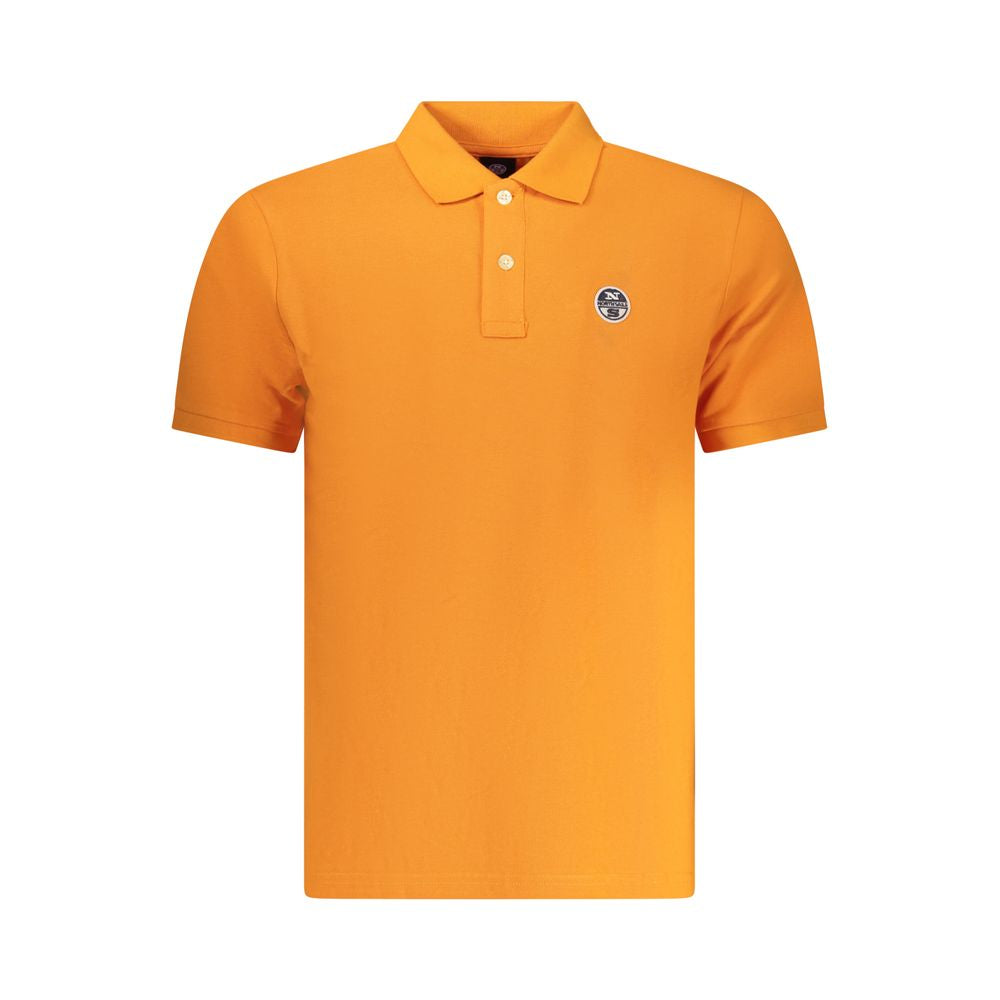 North Sails Arancione Cotton Men Polo