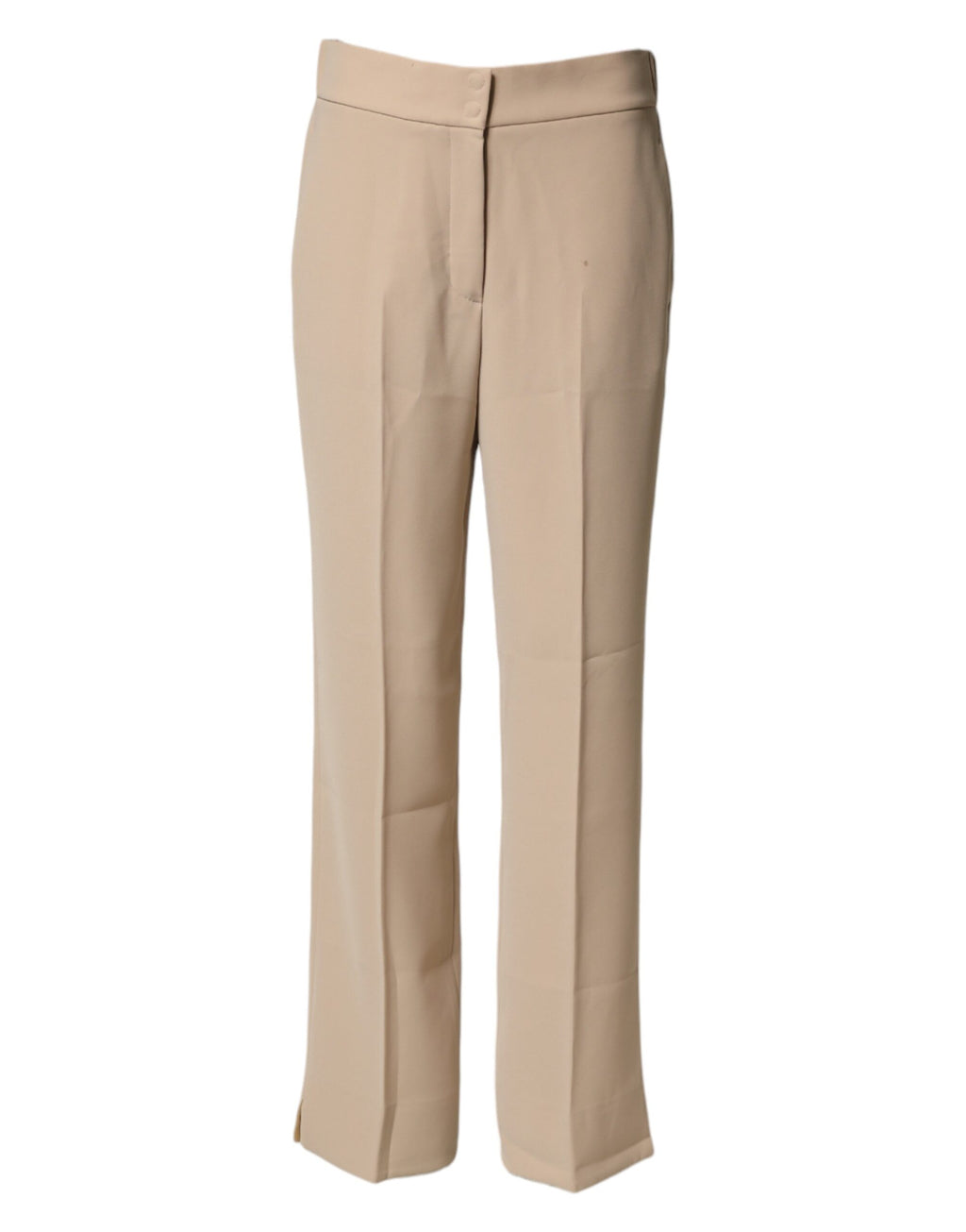 Emporio Armani Beige High Waist Straight Chino Trouser Pants