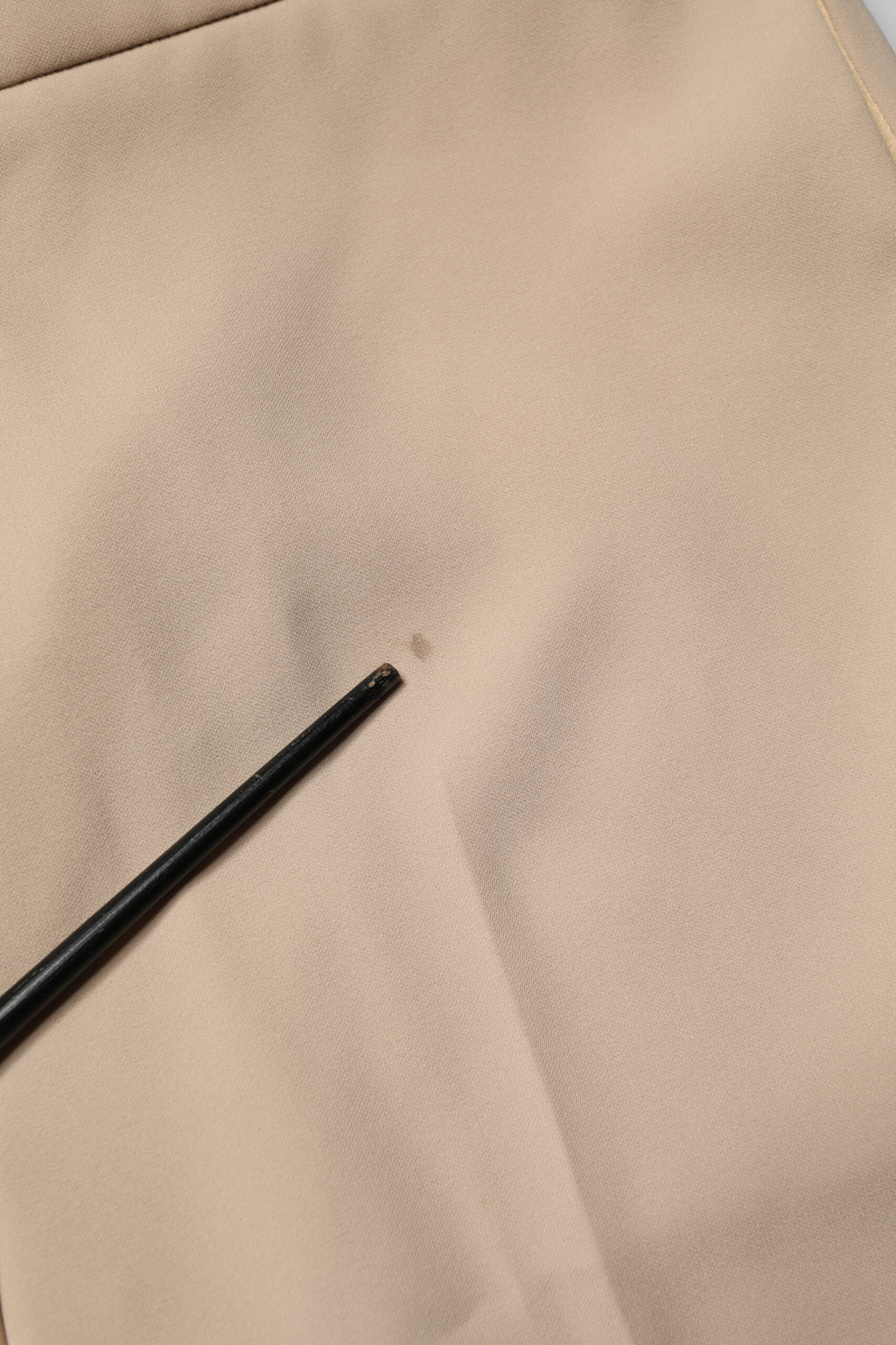 Emporio Armani Beige High Waist Straight Chino Trouser Pants