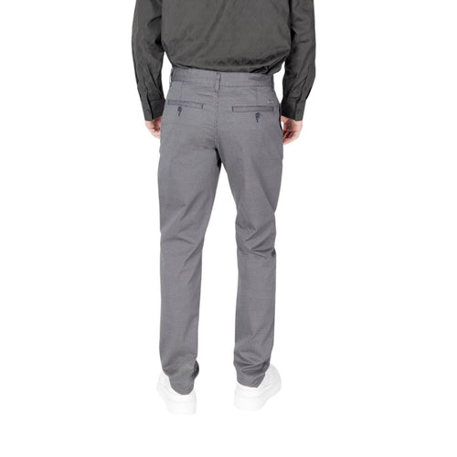 Armani Exchange Blue Cotton Skinny Pants