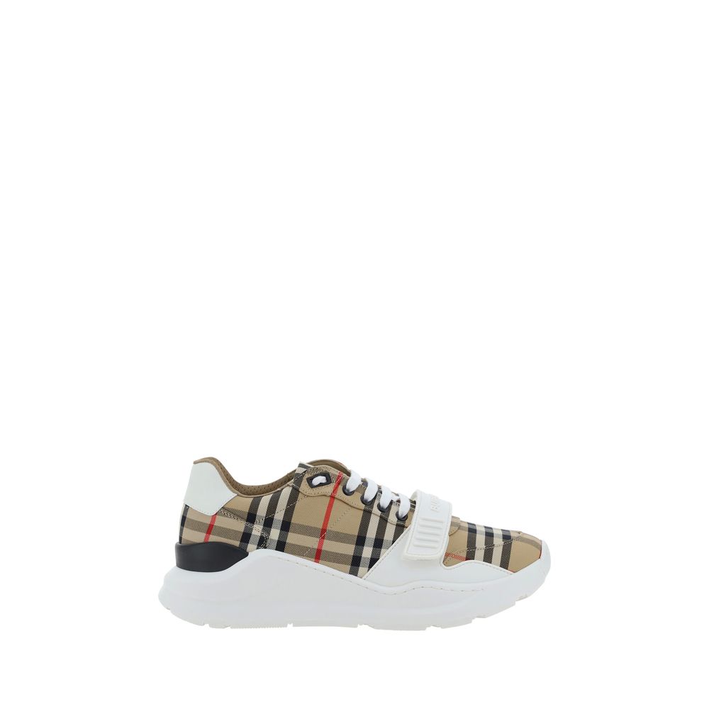 Burberry Beige Synthetic Low Top Sneakers