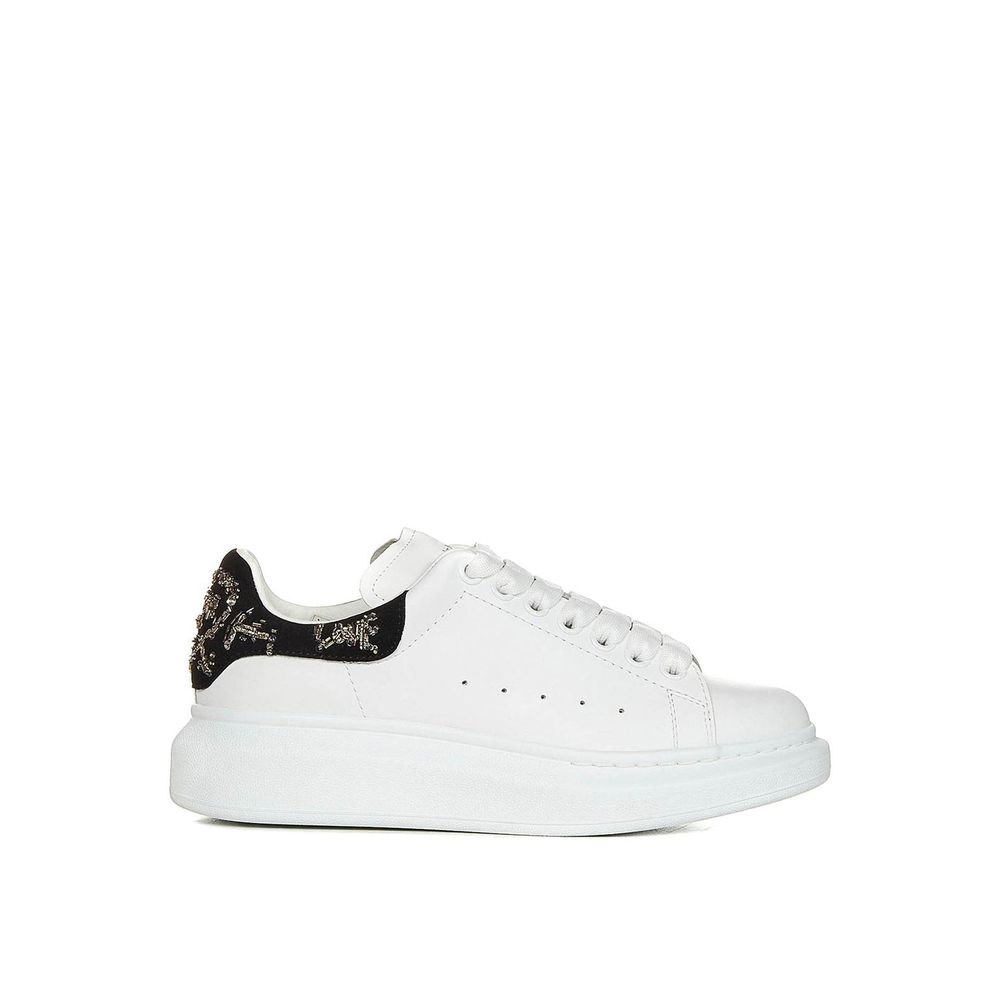Alexander McQueen White Calfskin Chunky Sneakers