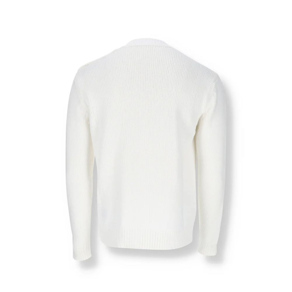 Balmain White Cotton Sweatshirt