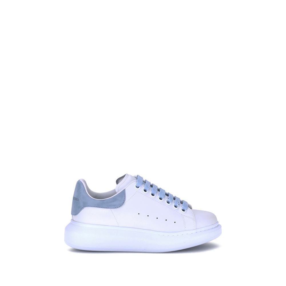 Alexander McQueen Blue Calf Leather Bos Taurus Platform Sneakers