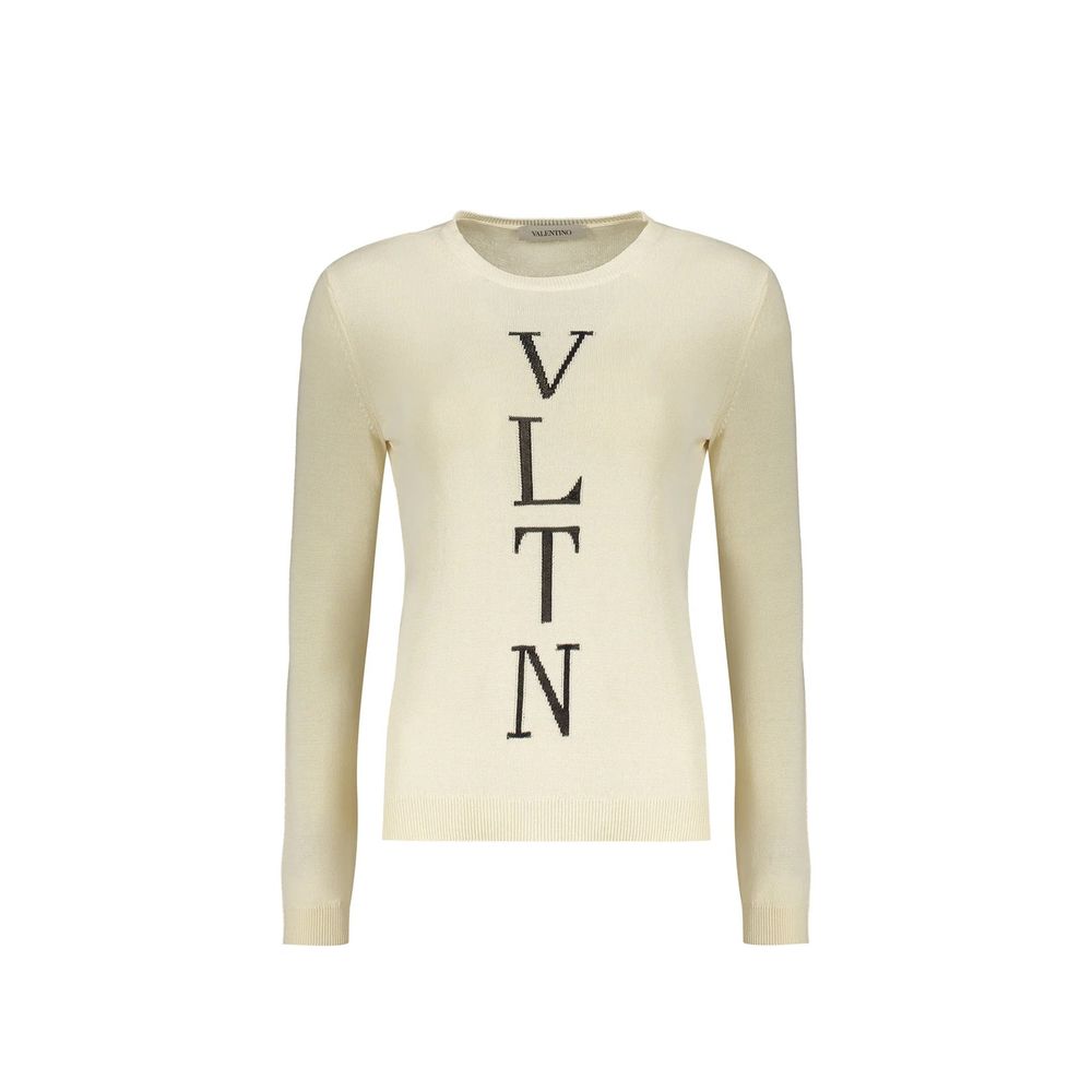 Valentino Beige Cotton Sweater
