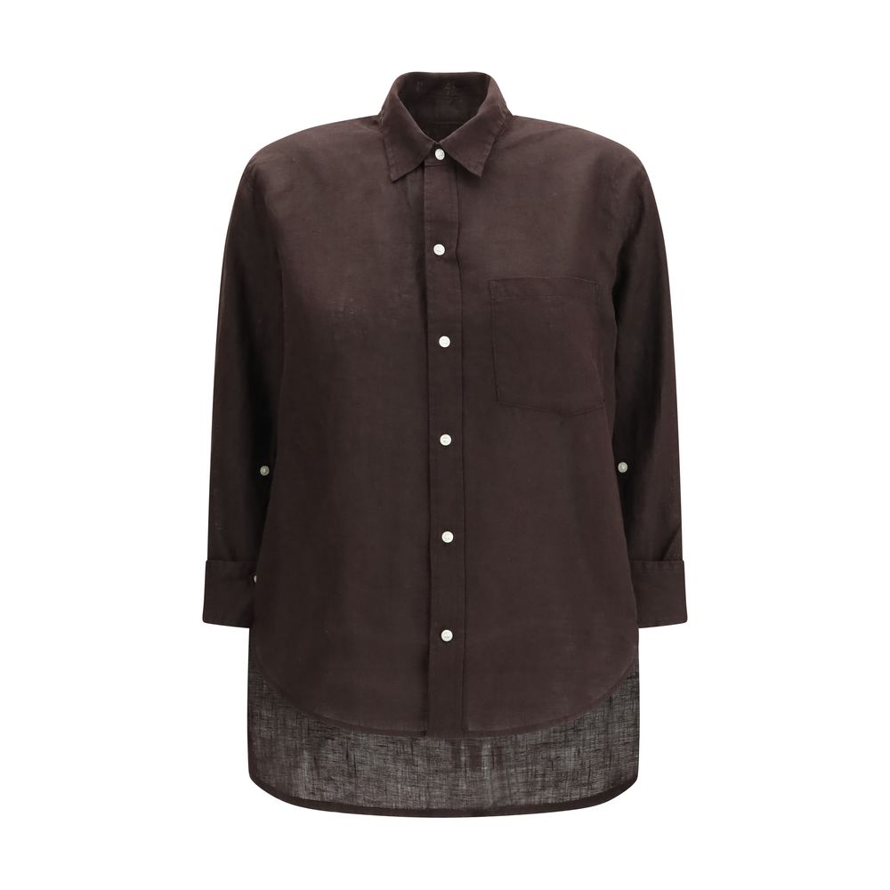 Citizens of Humanity Brown Linen Shirt