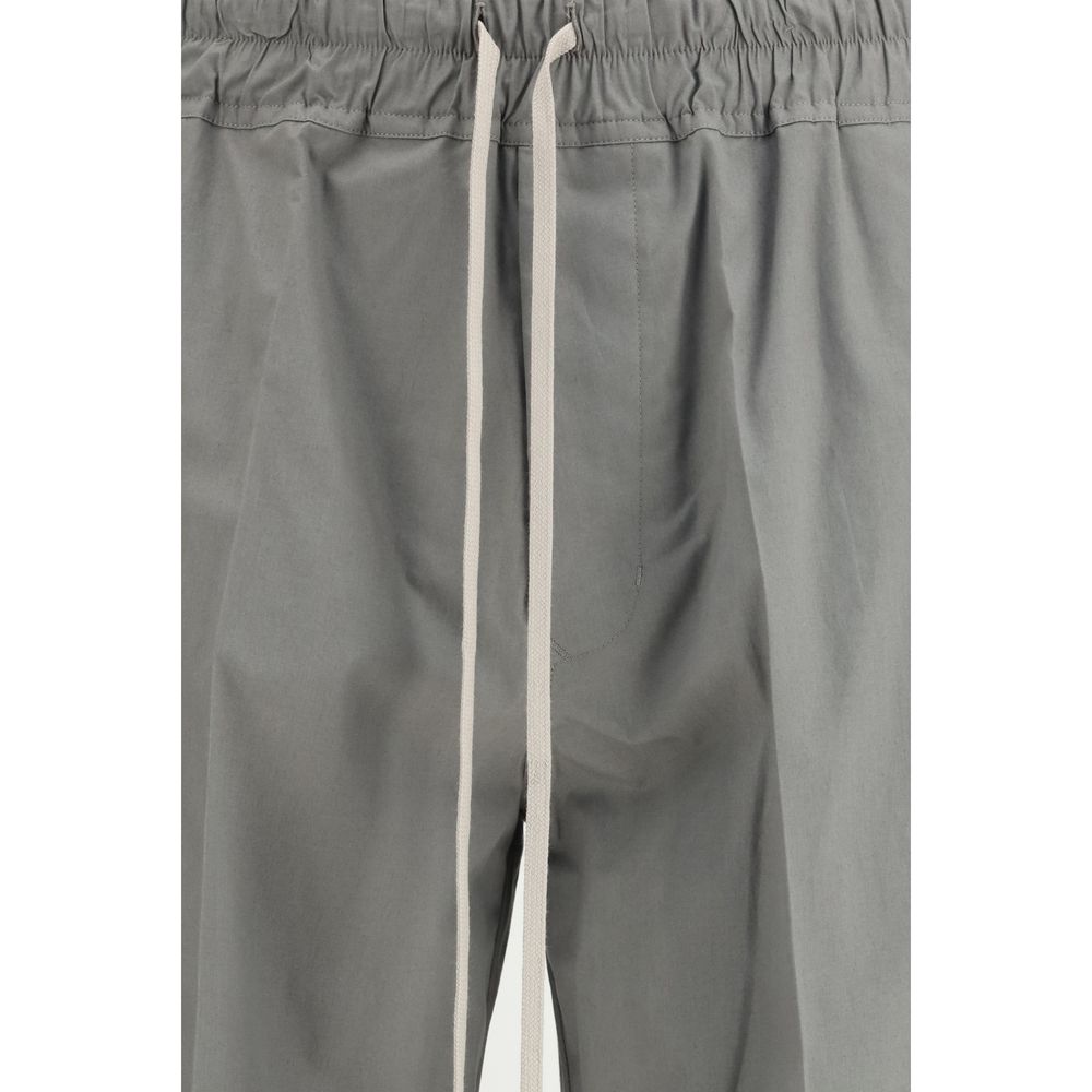 Rick Owens Gray Viscose Casual Pants