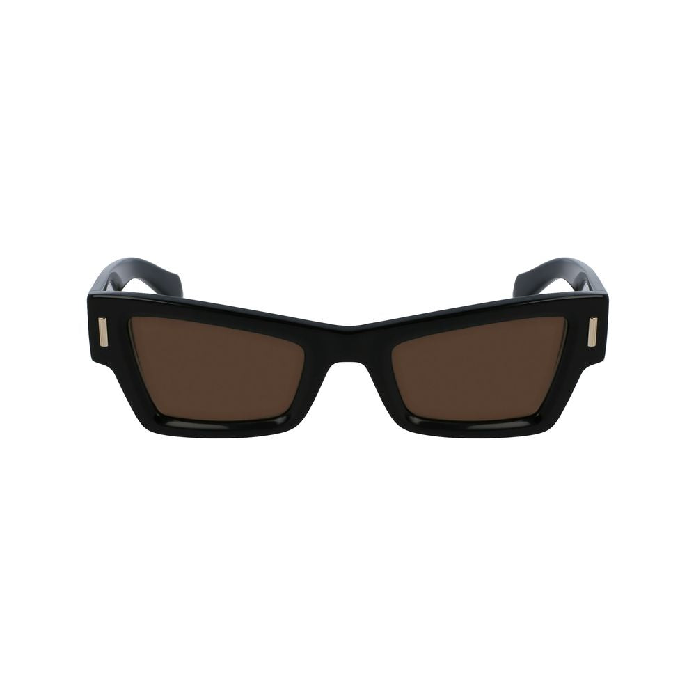 Ferragamo Black Acetate Sunglasses