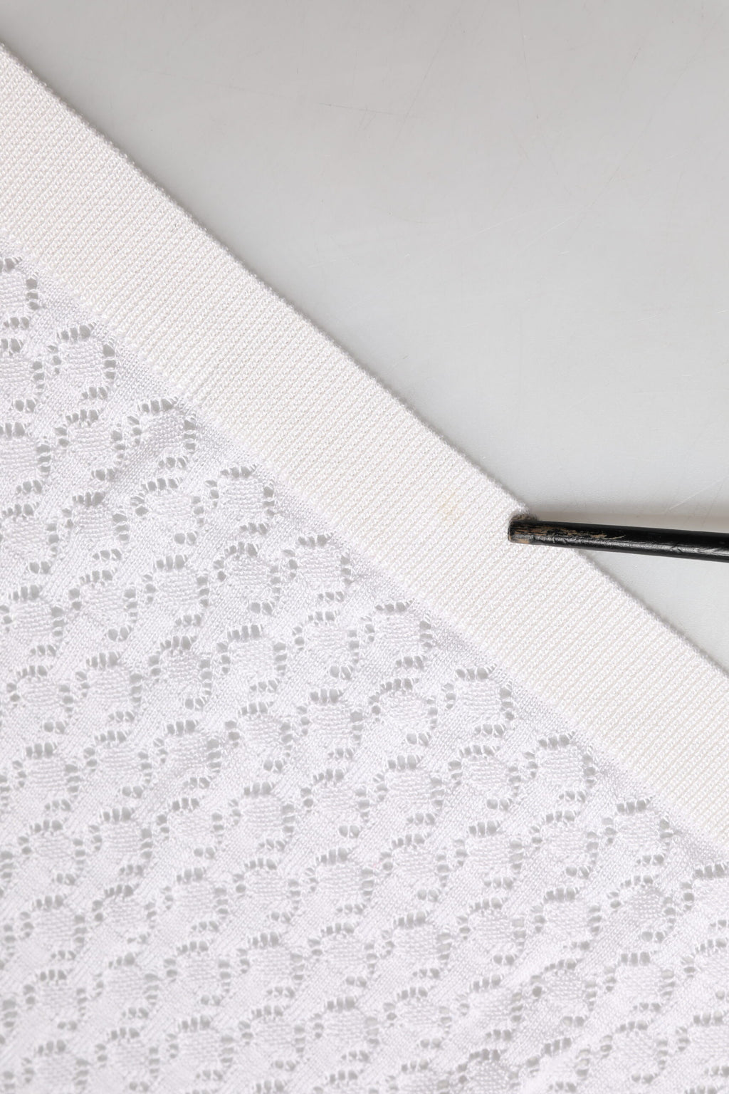 Dolce & Gabbana White Lace Silk Knit Long Sleeves Cardigan Top