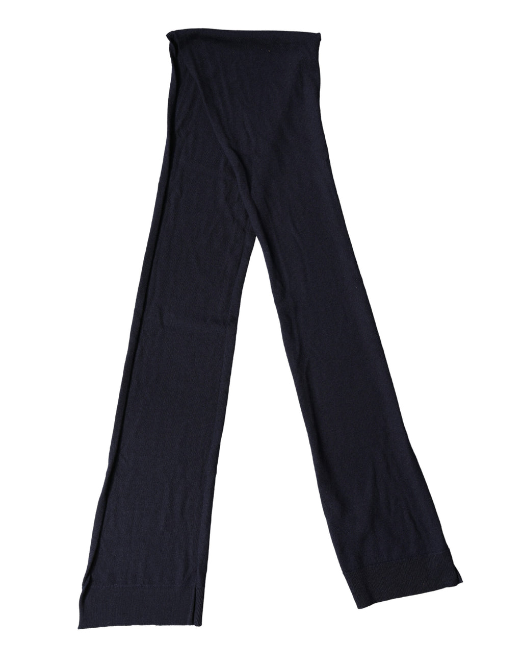 Dolce & Gabbana Black Wool Knitted Shawl Neck Wrap 200cm x 25cm  Scarf