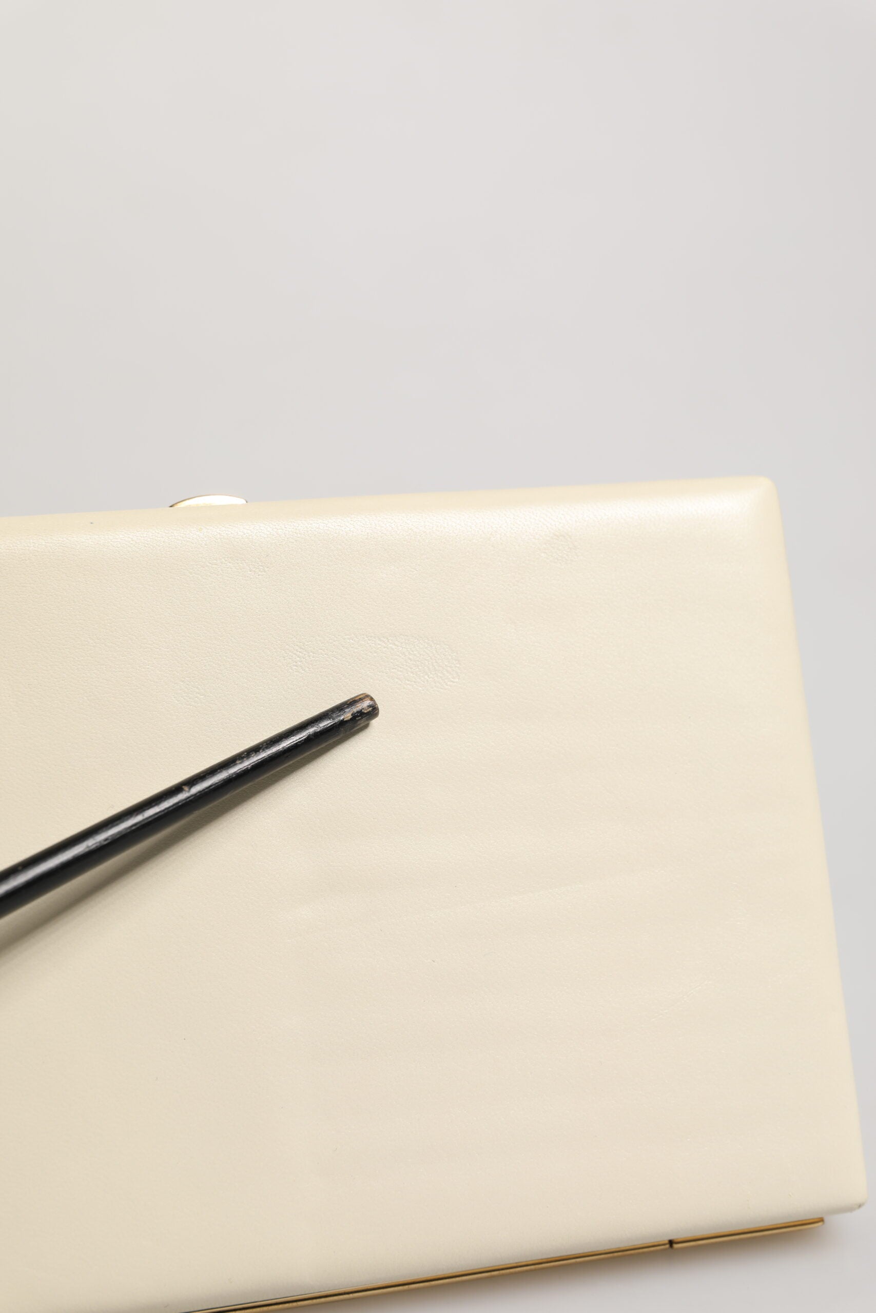 Dolce & Gabbana White Lambskin Leather Clutch Evening Women Purse Bag