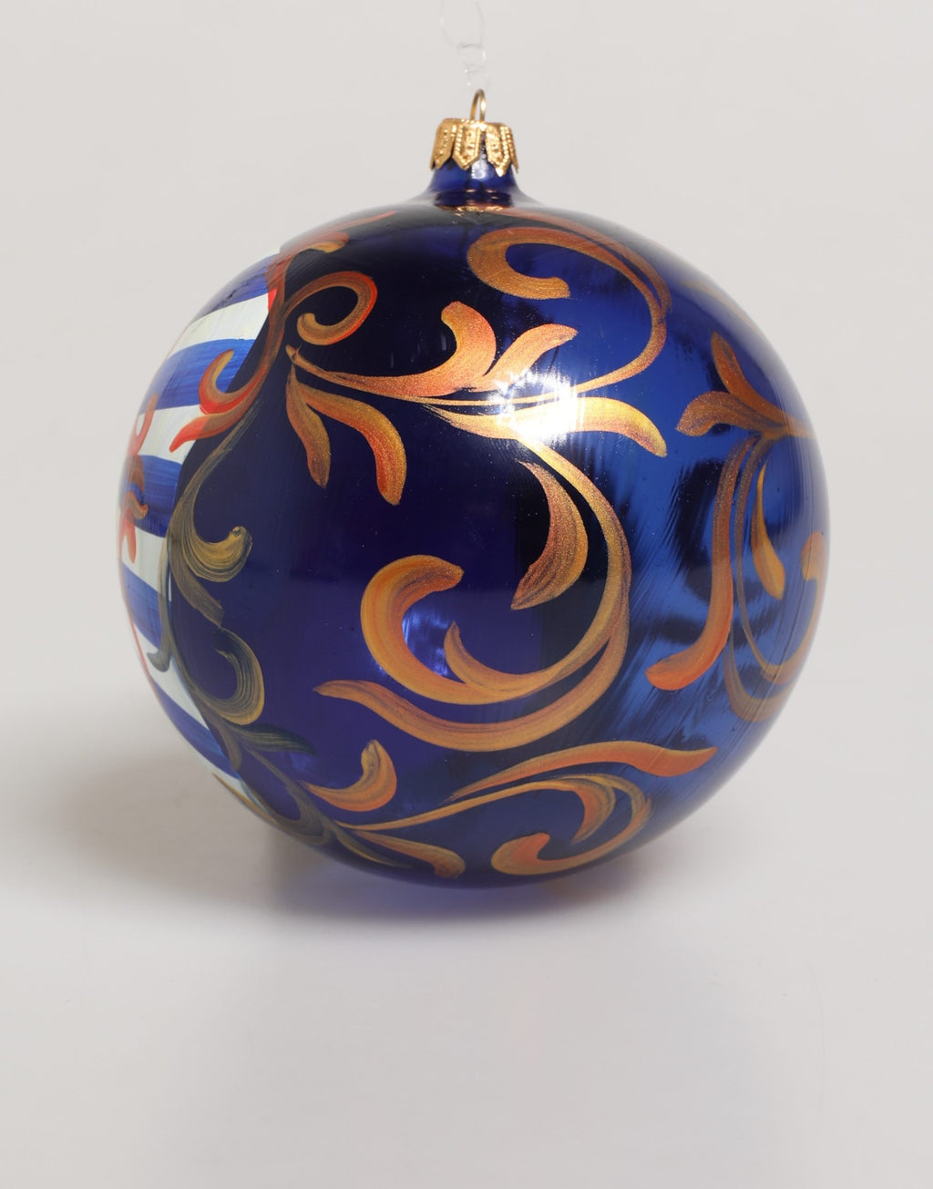 Dolce & Gabbana Multicolor Hand Painted Sicilian Ornament Christmas Ball