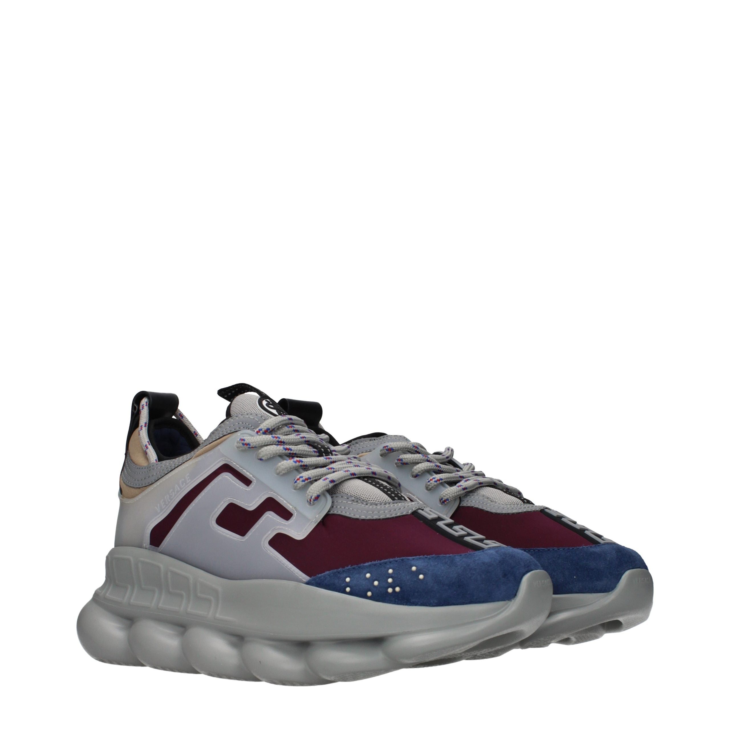 Versace Multicolor Fabric Chunky Sneakers