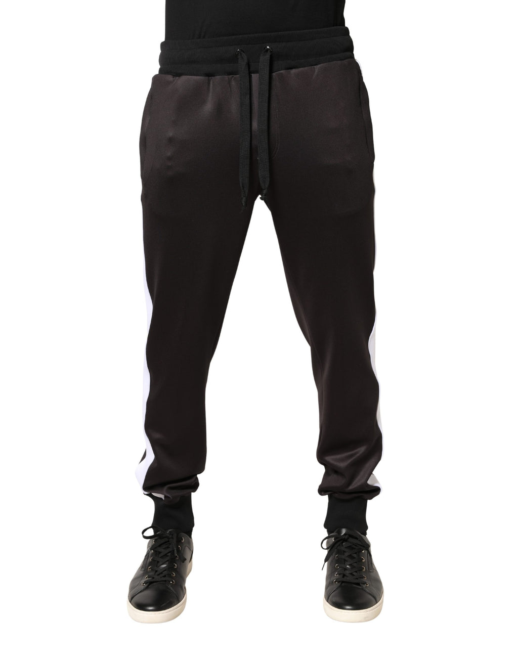 Dolce & Gabbana Brown Polyester Skinny Jogger Trouser Pants