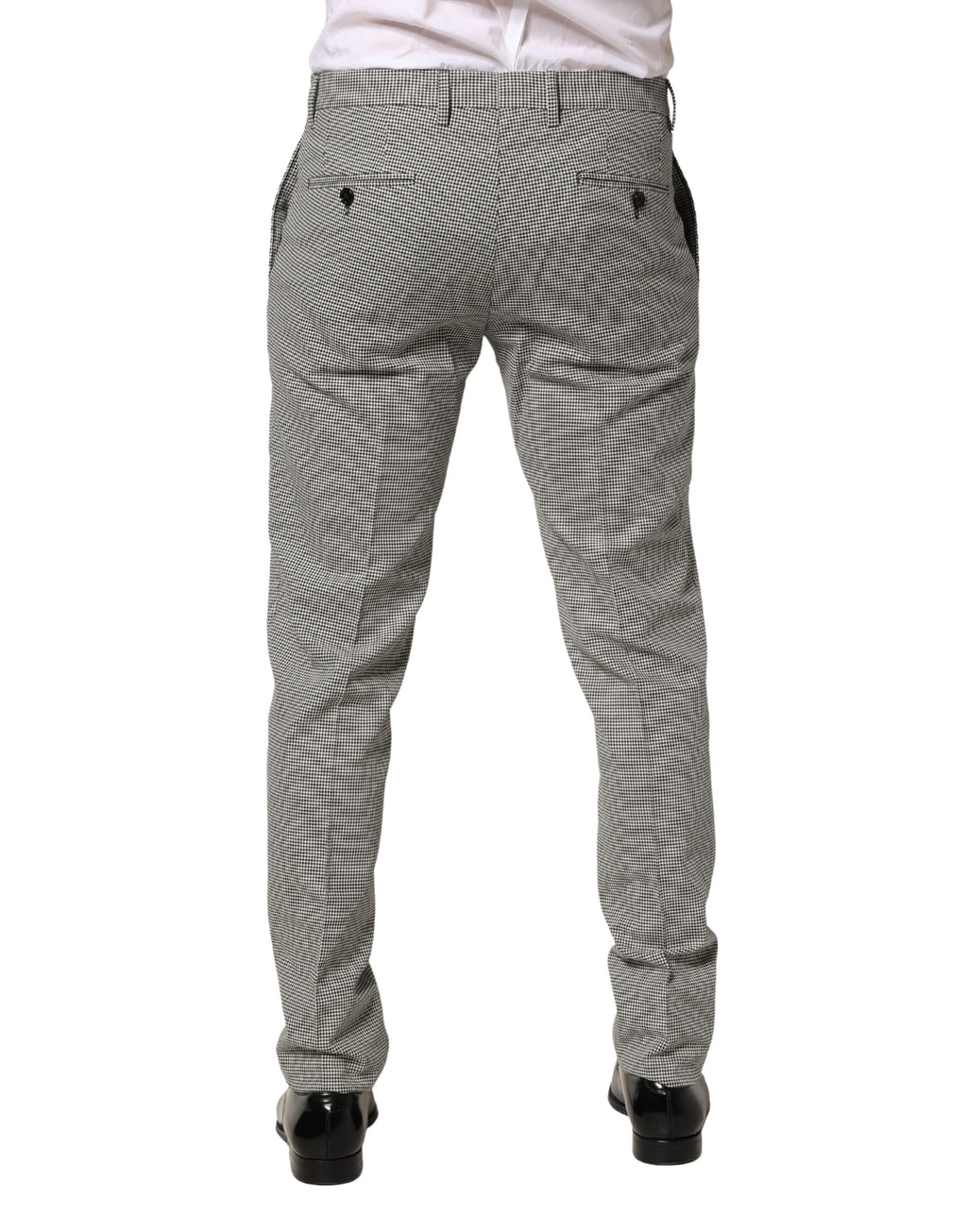 Dolce & Gabbana Gray Cotton Skinny Dress Formal Trouser Pants