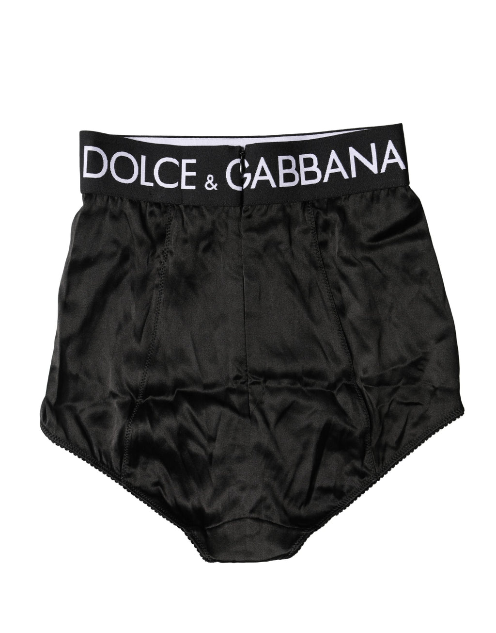 Dolce & Gabbana Black Logo Girdle High Waist Panty  Underwear