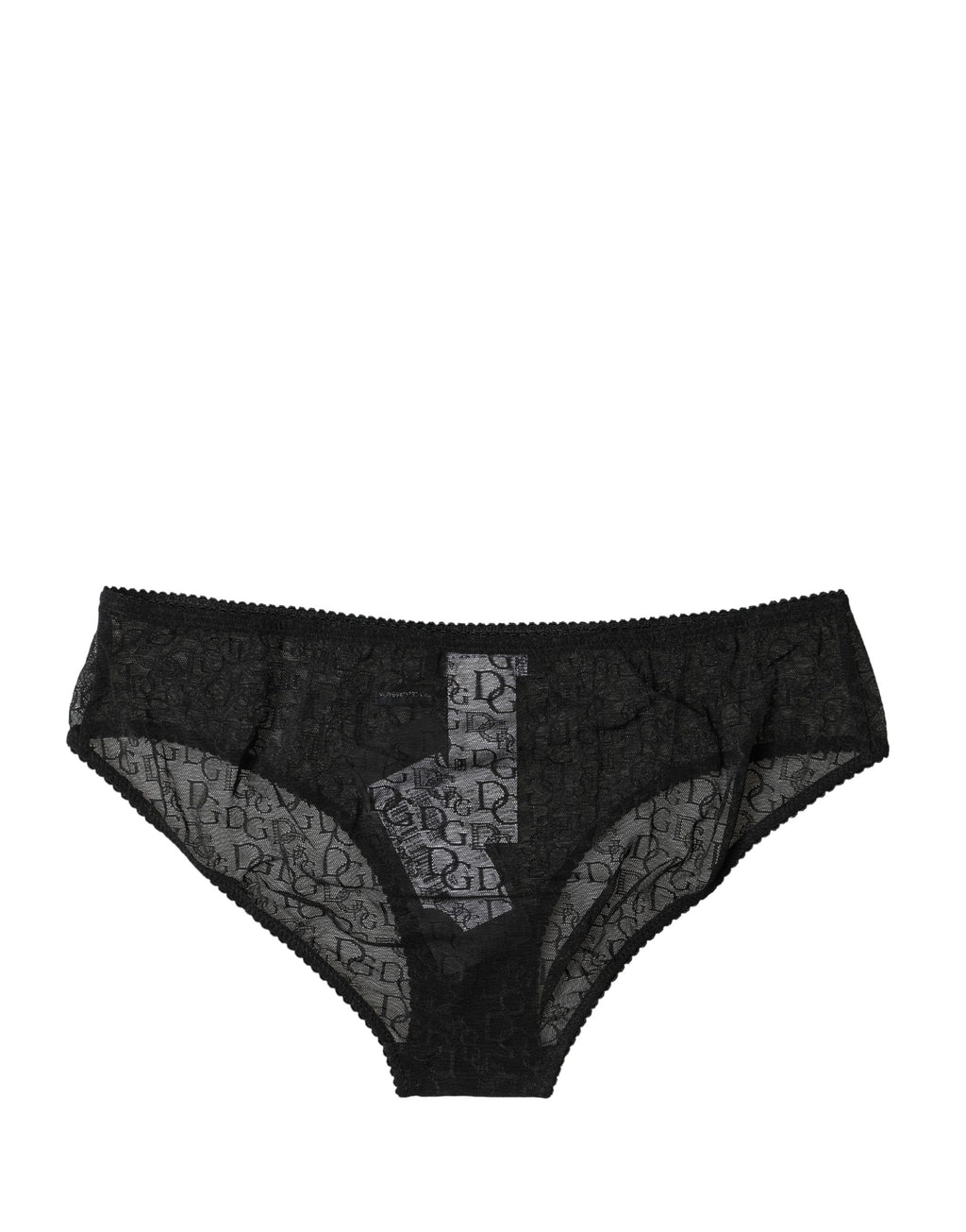 Dolce & Gabbana Black Nylon Stretch Mid Waist Brief Underwear