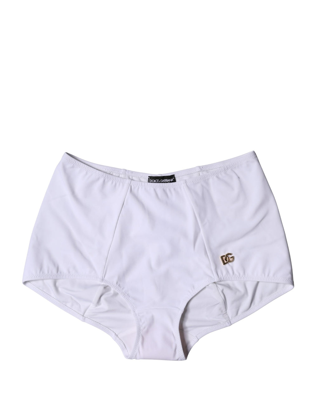 Dolce & Gabbana White Logo Girdle High Waist Panty Underwear