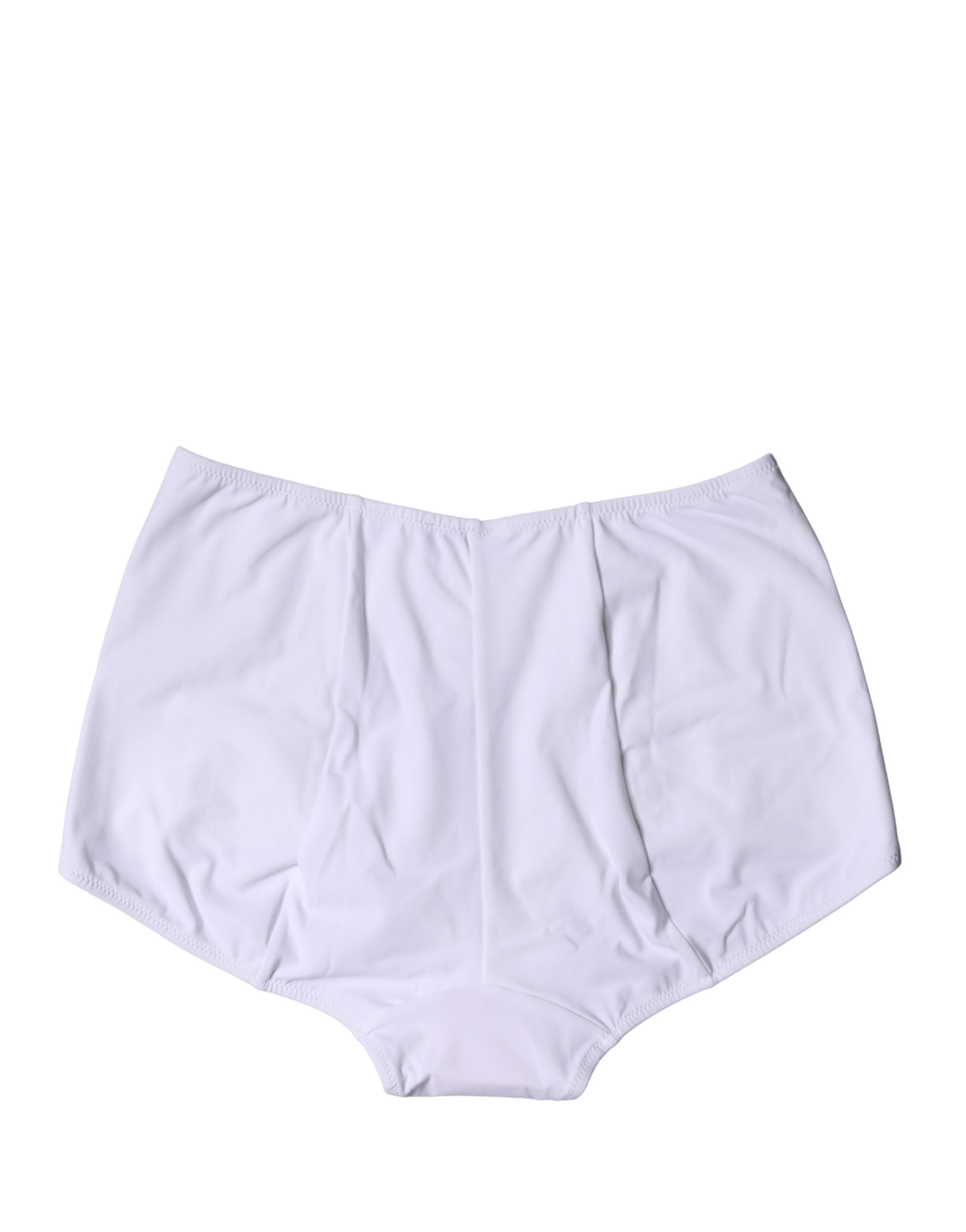 Dolce & Gabbana White Logo Girdle High Waist Panty Underwear
