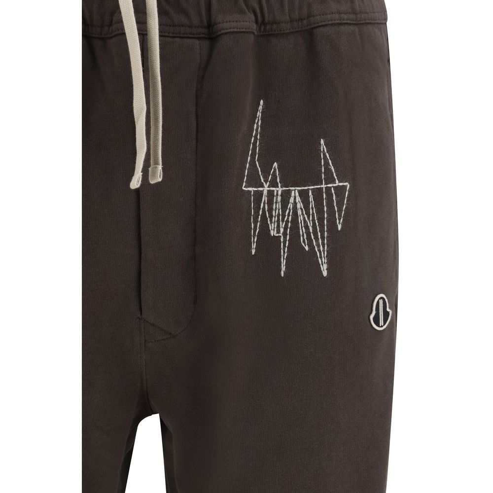 Moncler x Rick Owens Brown Cotton Athletic Pants