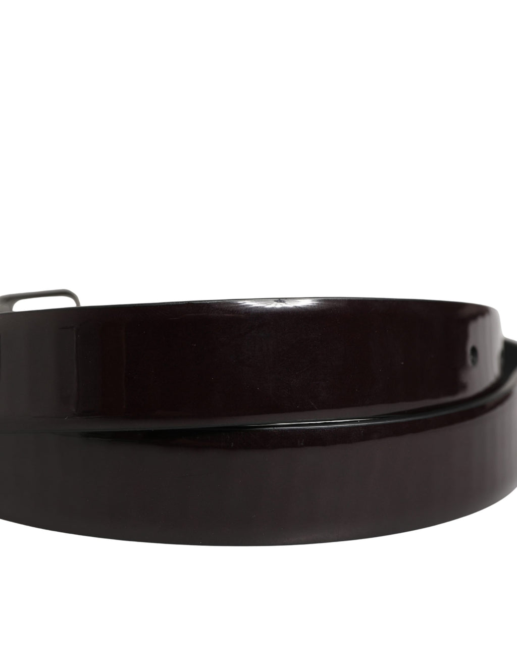 Dolce & Gabbana Men Black Classic Leather Metal Buckle Belt