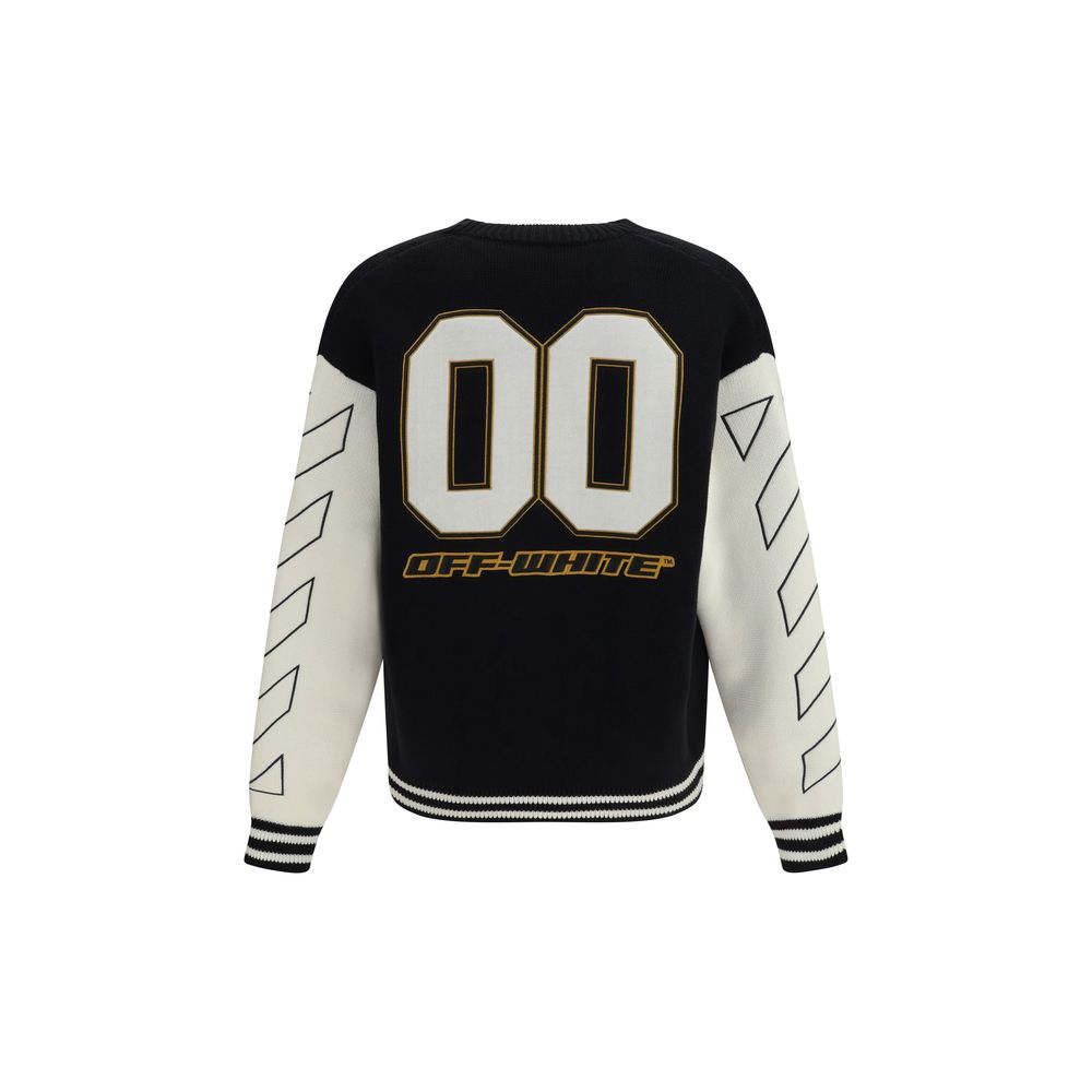 Off-White Black Cotton Cardigan