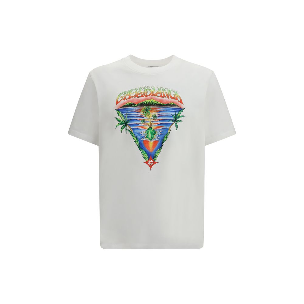 Casablanca White Cotton T-Shirt