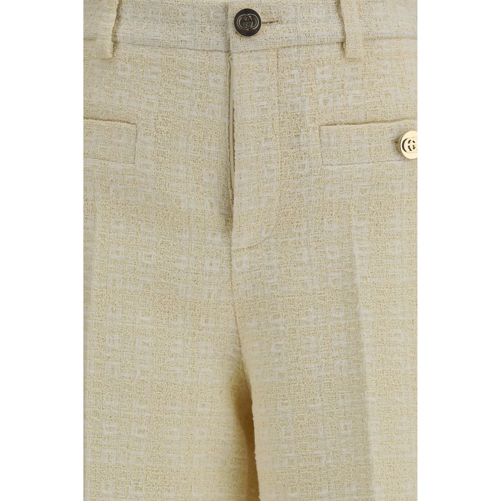 Gucci Beige Cotton Casual Pants