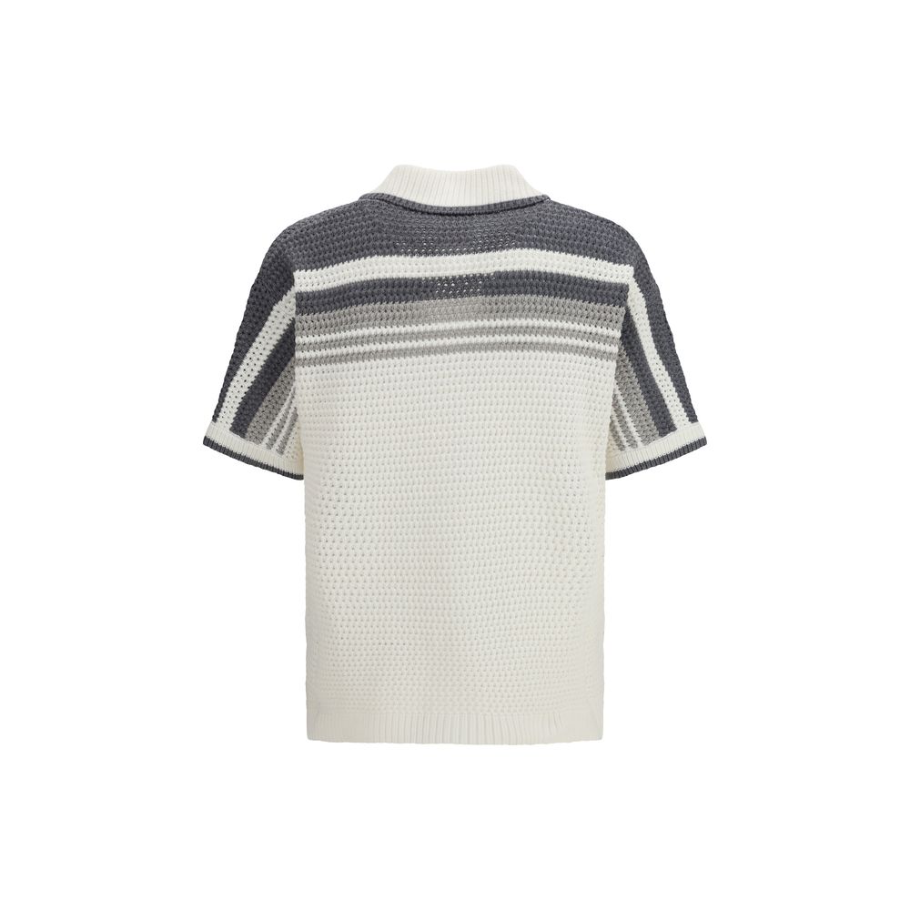 Casablanca White Cotton Pattern Shirt