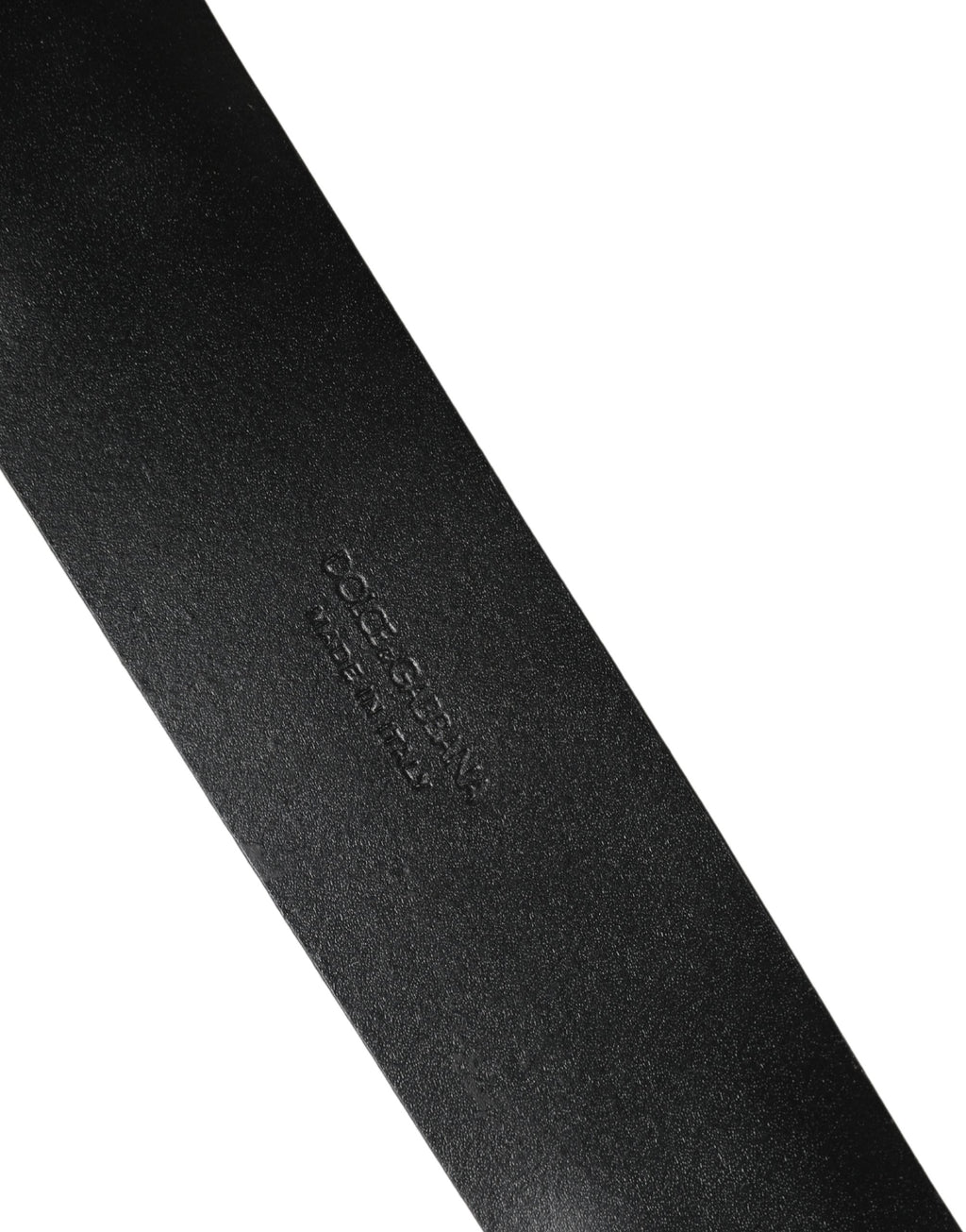 Dolce & Gabbana Men Black Classic Leather Metal Buckle Belt