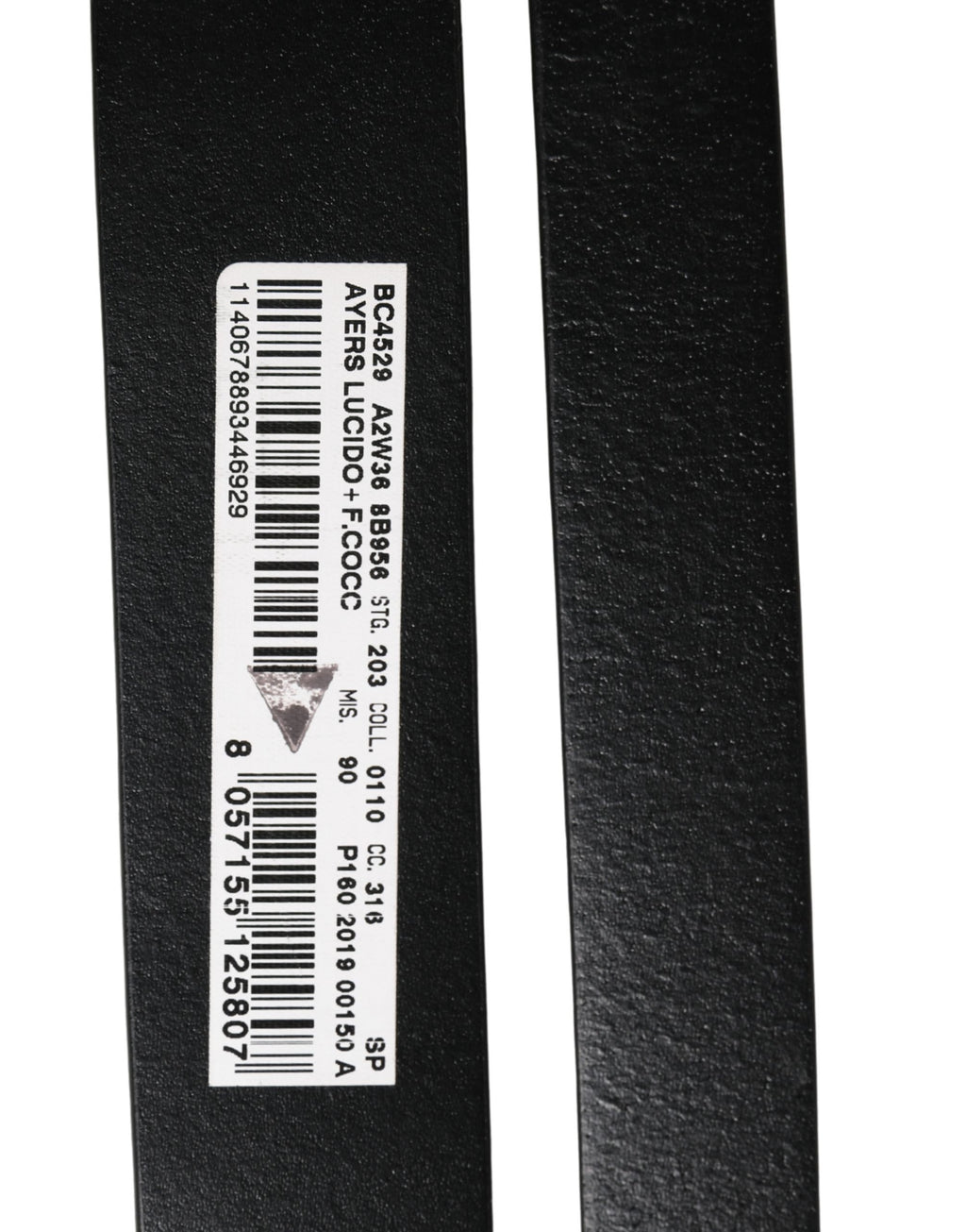 Dolce & Gabbana Men Black Exotic Leather Double Strap Belt