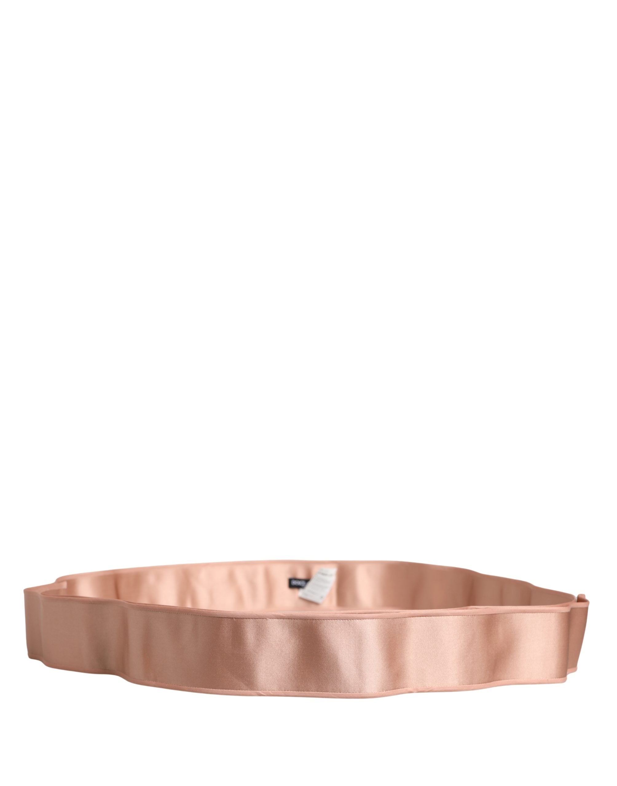 Dolce & Gabbana Light Pink Silk Satin Waist Women Cintura Belt