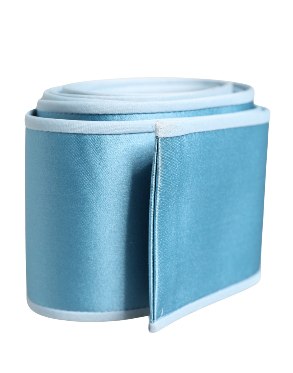 Dolce & Gabbana Light Blue Silk Satin Waist Women Cintura Belt