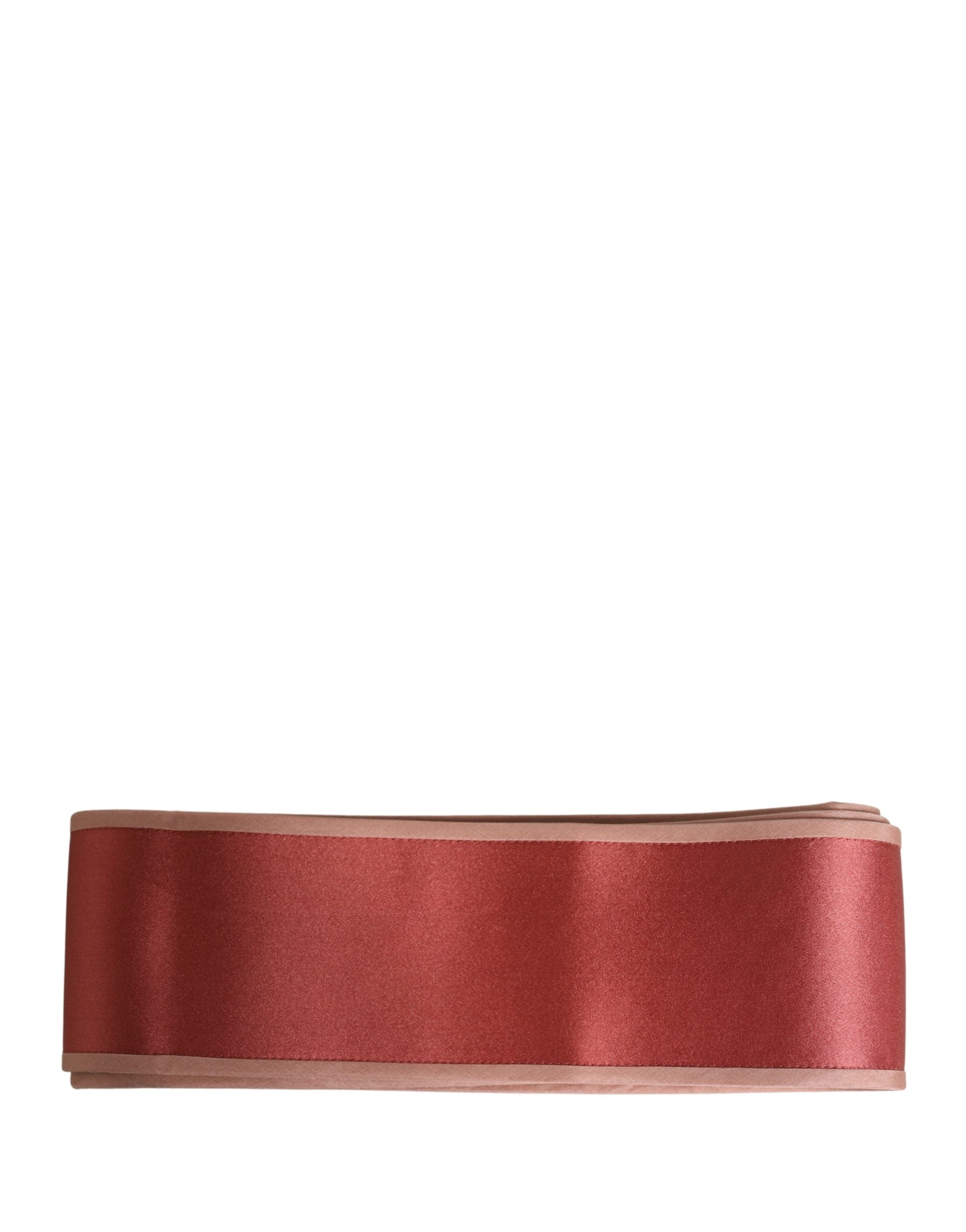 Dolce & Gabbana Pink Silk Satin Waist Women Cintura Belt