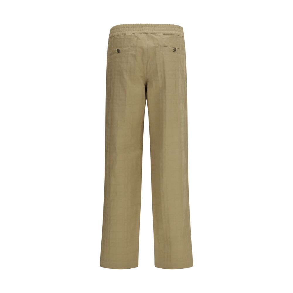 Burberry Beige Cotton Casual Pants