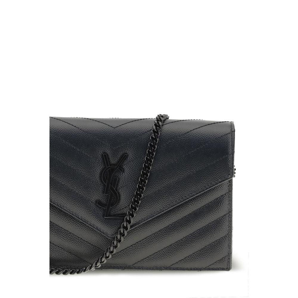 Saint Laurent Black Calf Leather Bos Taurus Shoulder Bag