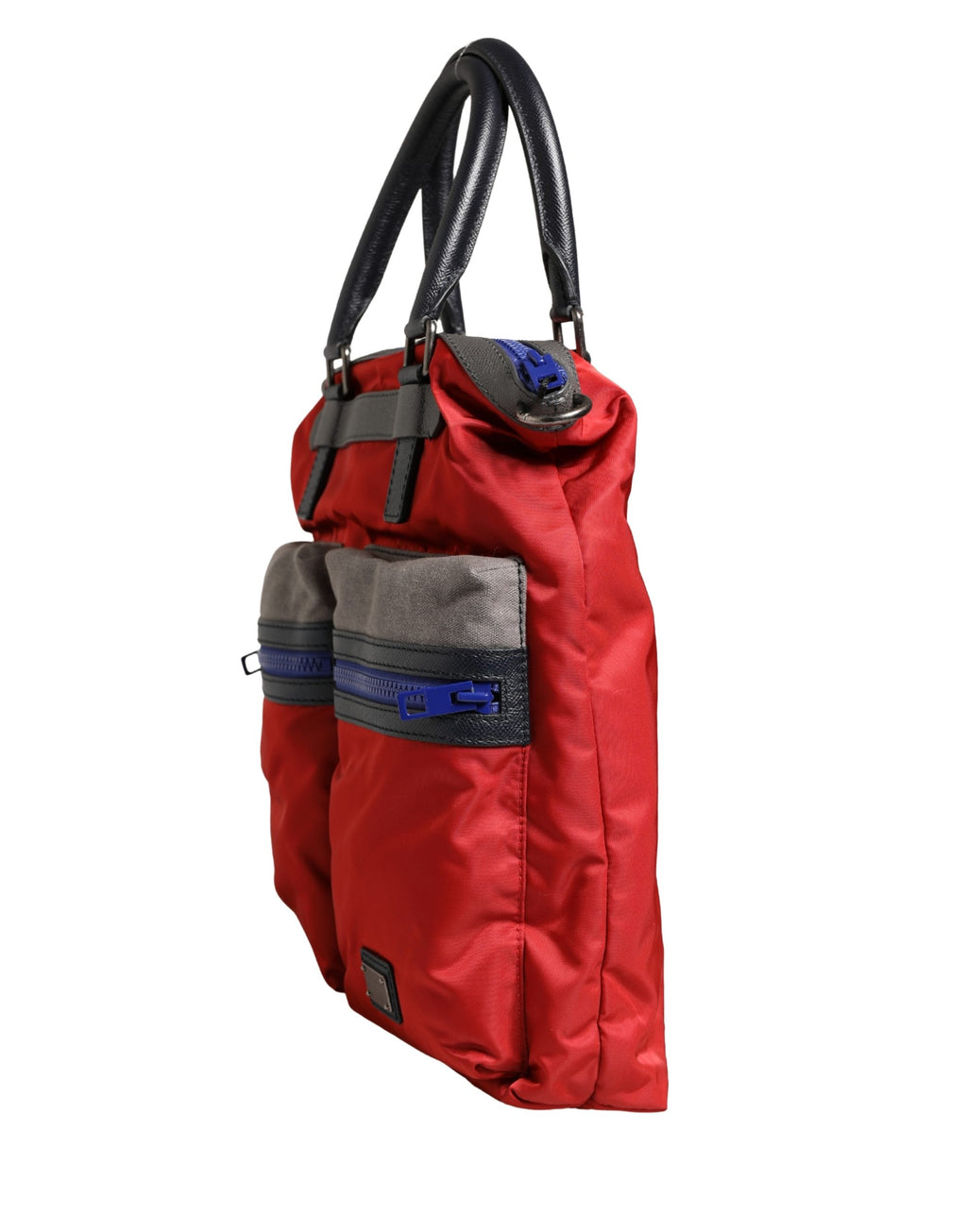 Dolce & Gabbana Red Nylon Multiple Compartments Tote Shoulder Borse Bag