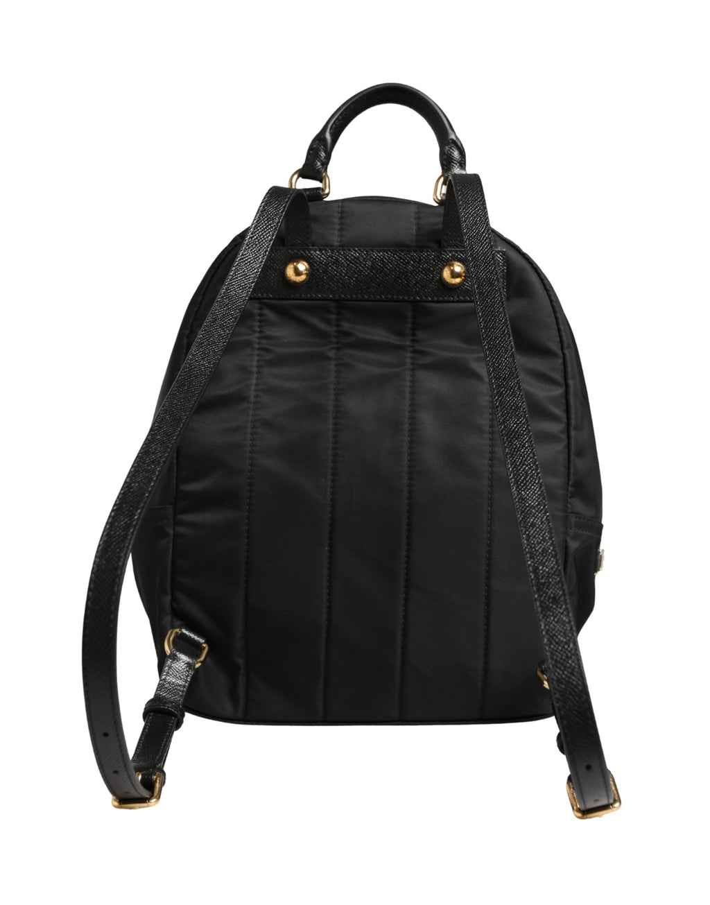 Dolce & Gabbana VULCANO Black Nylon #DGFAMILY Embellished Backpack Bag