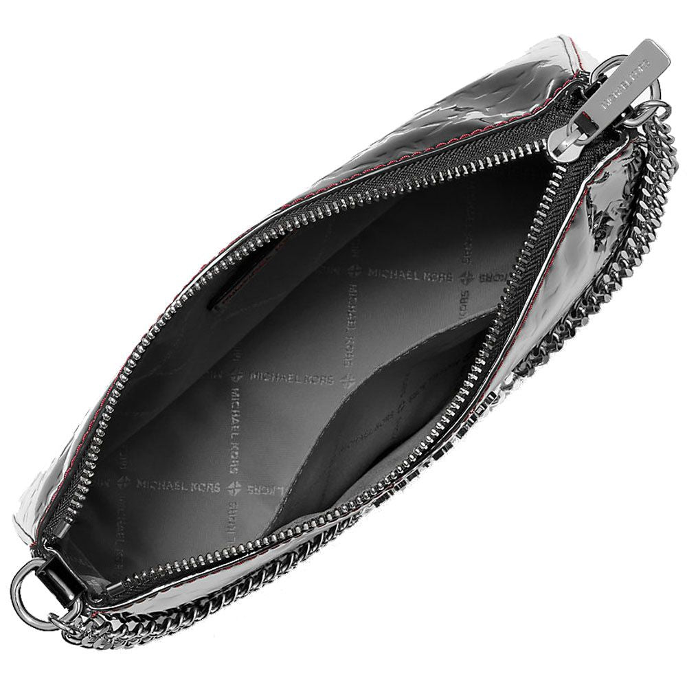 Michael Kors Black Canvas Clutch Bag