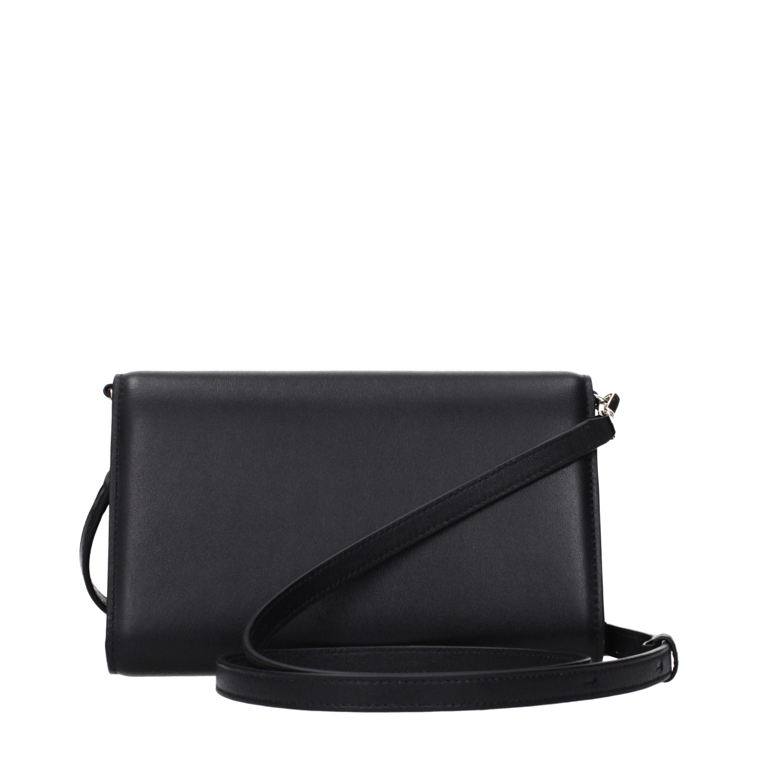 Jimmy Choo Black Leather Clutch Bag