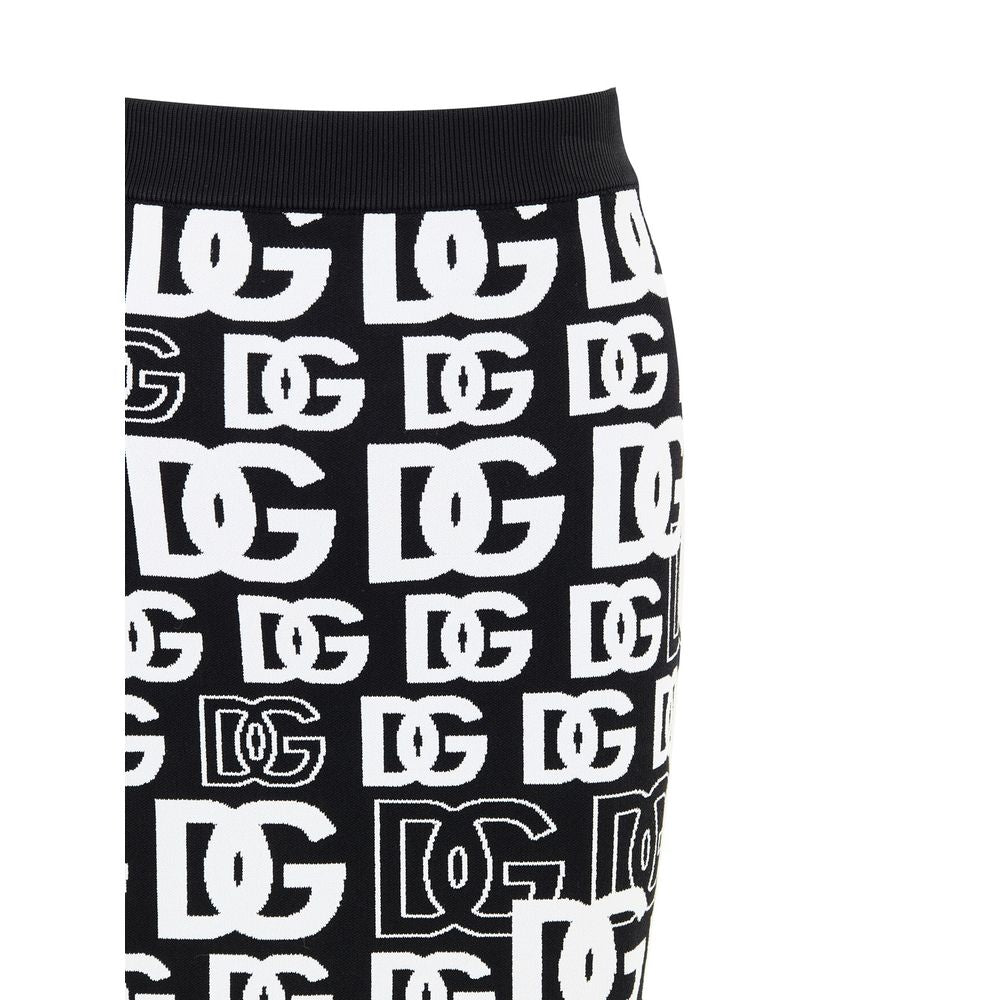 Dolce & Gabbana Black Cotton Mini Skirt