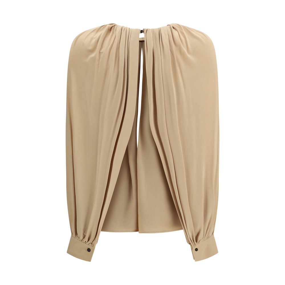 Ferragamo Beige Viscose Blouse