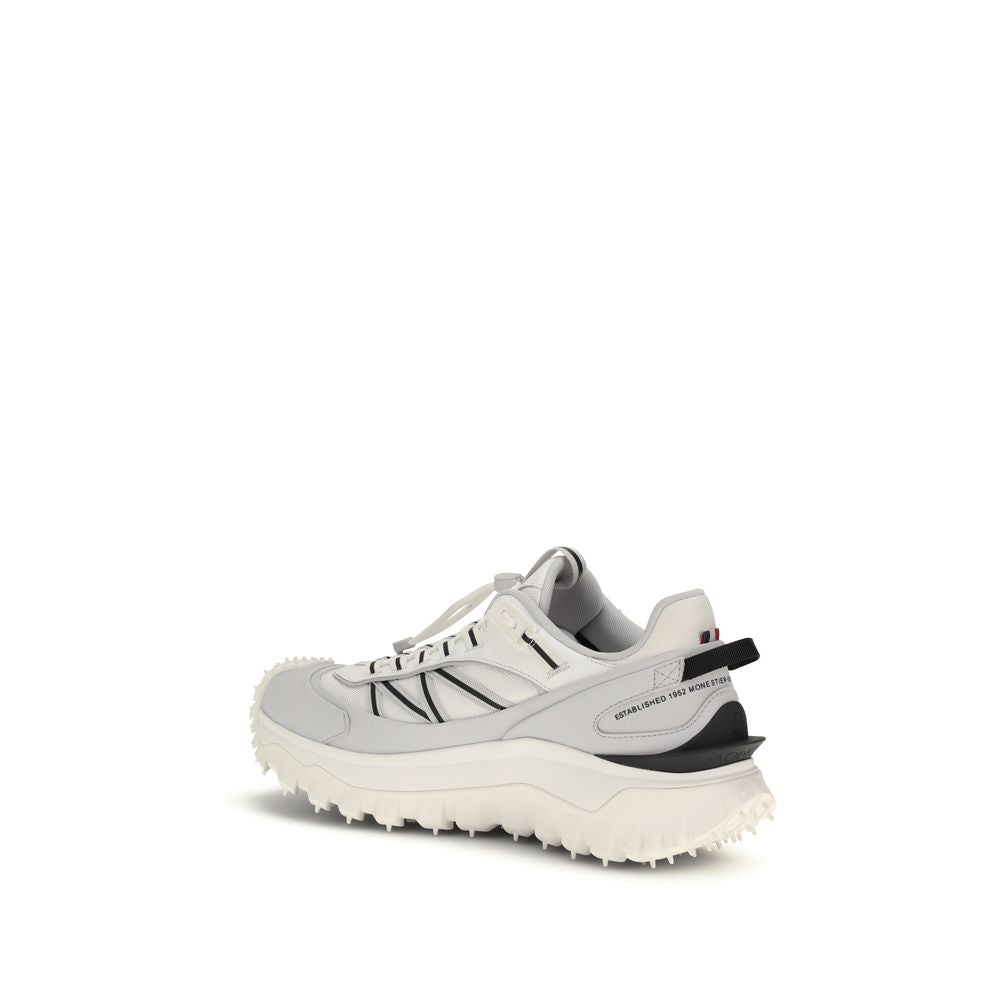 Moncler Gray Polyamide Athletic Sneakers