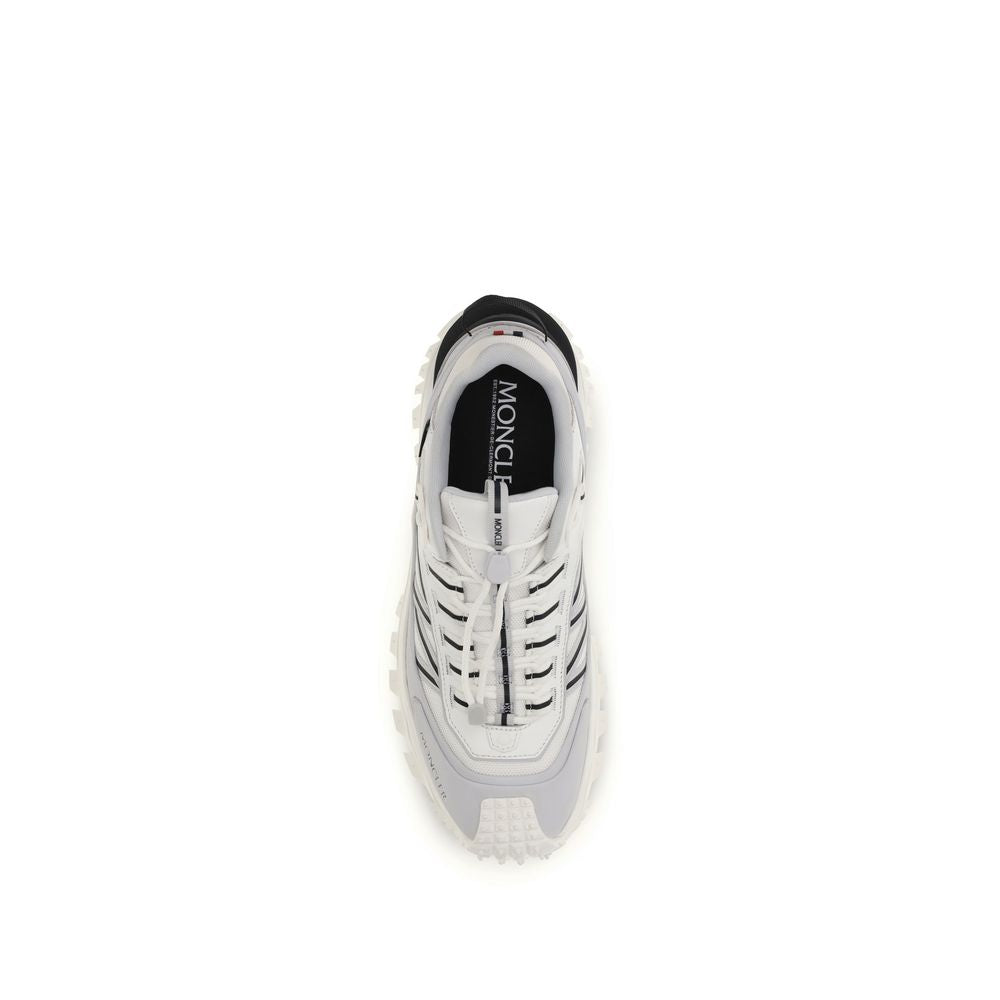 Moncler Gray Polyamide Athletic Sneakers
